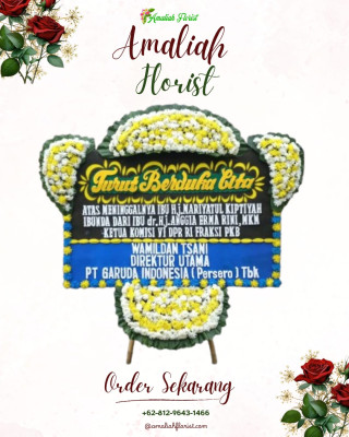 Papan Bunga Duka di Rajabasa Jaya