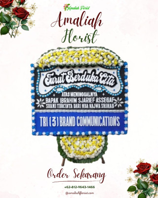 Papan Bunga Duka di Rajabasa Jaya