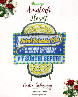 Papan Bunga Duka di Rajabasa Jaya