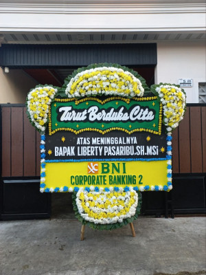 Papan Bunga Duka di Rajabasa Jaya