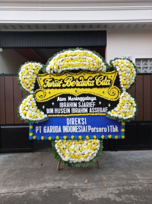 Papan Bunga Duka di Rajabasa Jaya